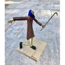 Resl tanzend mit Stock