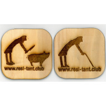 Holz-Bieruntersetzer Eckig