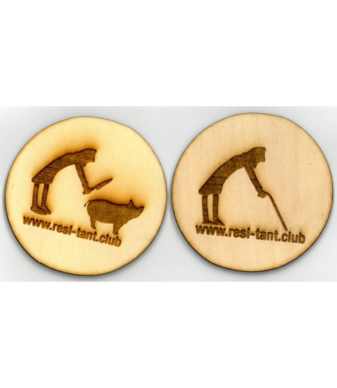 Holz-Bieruntersetzer Rund